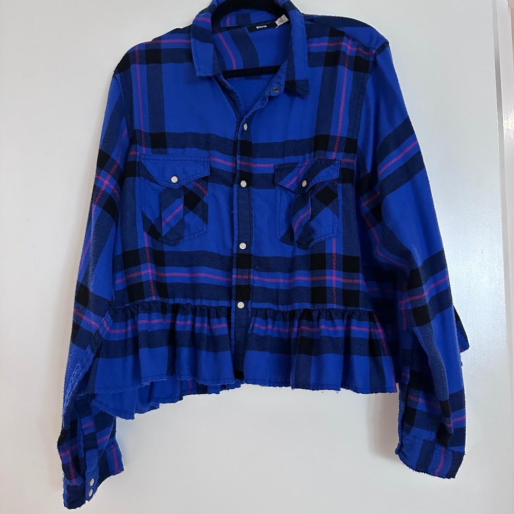 BDG Peplum Flannel